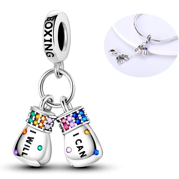 NWOT Pandora Boxing Silver Charm - Picture 1 of 13